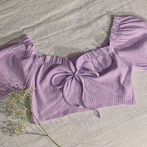 LAST ONE! mariposa | lettuce edge crop top